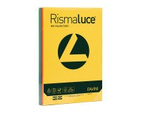 Carta A4 Favini Rismaluce mix 8 multicolore 200g - colori forti assortiti - risma da 125 fogli - Cartoncino per stampa e fotocopie