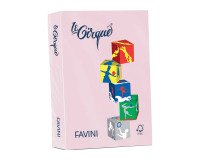 Carta A4 Favini Le Cirque 80g - rosa pastello 108 - risma da 500 fogli - A71S504  - Carta per stampe e fotocopie