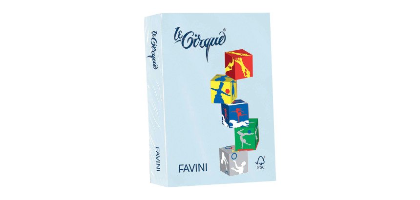 Paper Le Cirque - A4 - 80 gr - pale blue 101 - Favini - pack of 500 sheets - Favini A71T504 inkjet paper