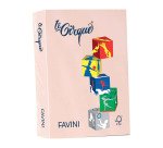 Carta A4 Favini Le Cirque 80g - salmone pastello 103 - risma da 500 fogli - A715504  - Carta per stampe e fotocopie