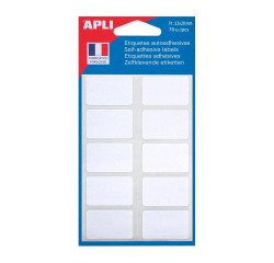 White labels 32 x 20 mm Agipa 111910 - Box of 70