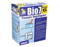 Activateur bactérien biologique de fosse septique Bio7 entretien 6 mois