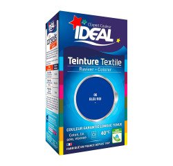 Teinture textile liquide Grand teint Idéal - Bleu roi N°06 - 40 ml