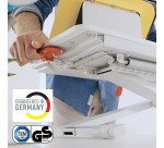 Station de travail assis/debout avec plateau coulissant Leitz Ergo