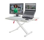 Station de travail assis/debout avec plateau coulissant Leitz Ergo