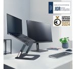 Support réglable pour ordinateur portable Leitz Ergo gris