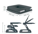 Support réglable pour ordinateur portable Leitz Ergo gris