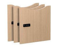 Set van 3 melamine lockerkastdeuren - Codeslot