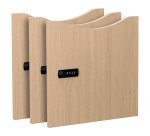 Lot de 3 portes mélaminées Lockers - Serrure à code