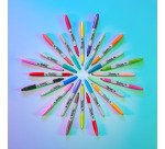 Marqueur permanent Sharpie Glam Pop pointe 1,5 à 3 mm - Pochette de 12