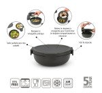 Boîte à salade Make & Take Brabantia, ronde, 1,3 L - Dark Grey