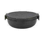 Boîte à salade Make & Take Brabantia, ronde, 1,3 L - Dark Grey
