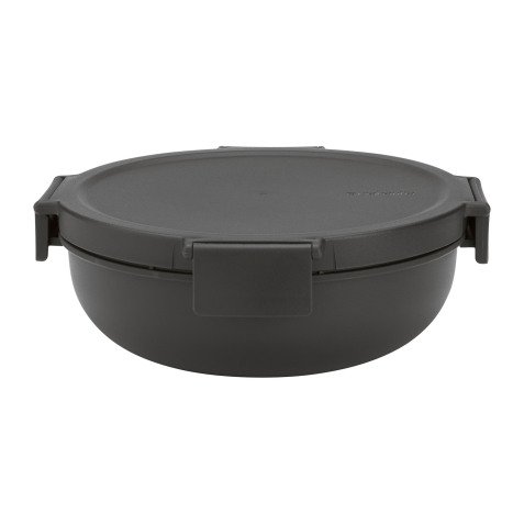 Boîte à salade Make & Take Brabantia, ronde, 1,3 L - Dark Grey