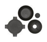 Boîte à salade Make & Take Brabantia, ronde, 1,3 L - Dark Grey