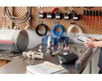 Etiketteermachine voor op kantoor Dymo Label Manager 640CB - Kit met koffer en linten