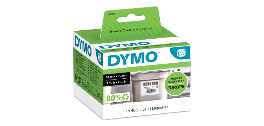 Etiquette 54 x 70 mm Dymo - Rouleau de 400