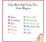 Stylo feutre PapermMate Flair Retro écriture moyenne - Pochette de 12