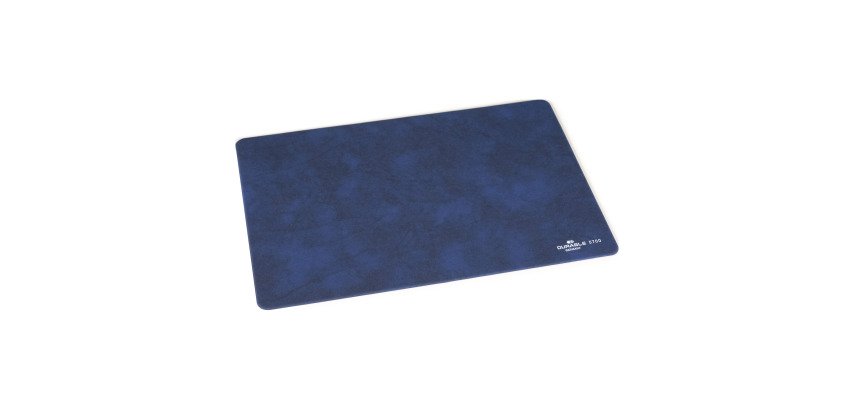 Muismat, extraplat, gemarmerd, donkerblauw