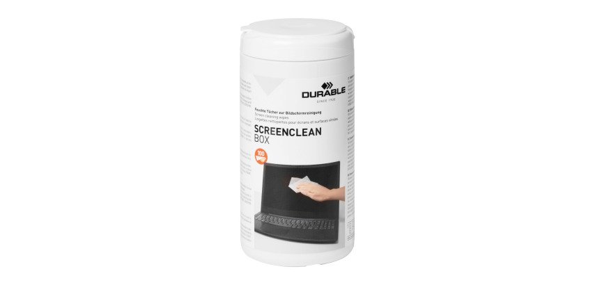 Boîte de 100 lingettes de nettoyante pour écran Screenclean Box