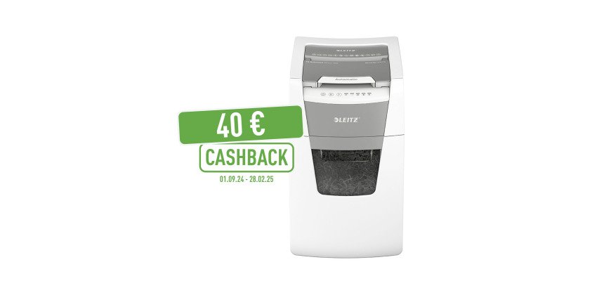 Destructeur Leitz IQ Auto+ Office 150 P4 - coupe croisée