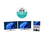 Support ordinateur portable avec station d'accueil USB-C intégrée Port