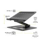 Support ordinateur portable avec station d'accueil USB-C intégrée Port