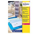 Etichette autoadesive Avery in poliestere trasparente 38,1 x 21,1 65 etich/foglio 1625 etich/pacco