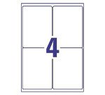 Etichette autoadesive Avery in poliestere bianco 99,1 x 39 4 etich/foglio 80 etich/pacco