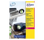Etichette autoadesive Avery in poliestere bianco 99,1 x 39 4 etich/foglio 80 etich/pacco