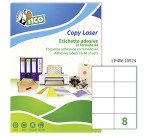 Etichette autoadesive Tico in carta bianca 105x74 8 etich/foglio 800 etich/pacco