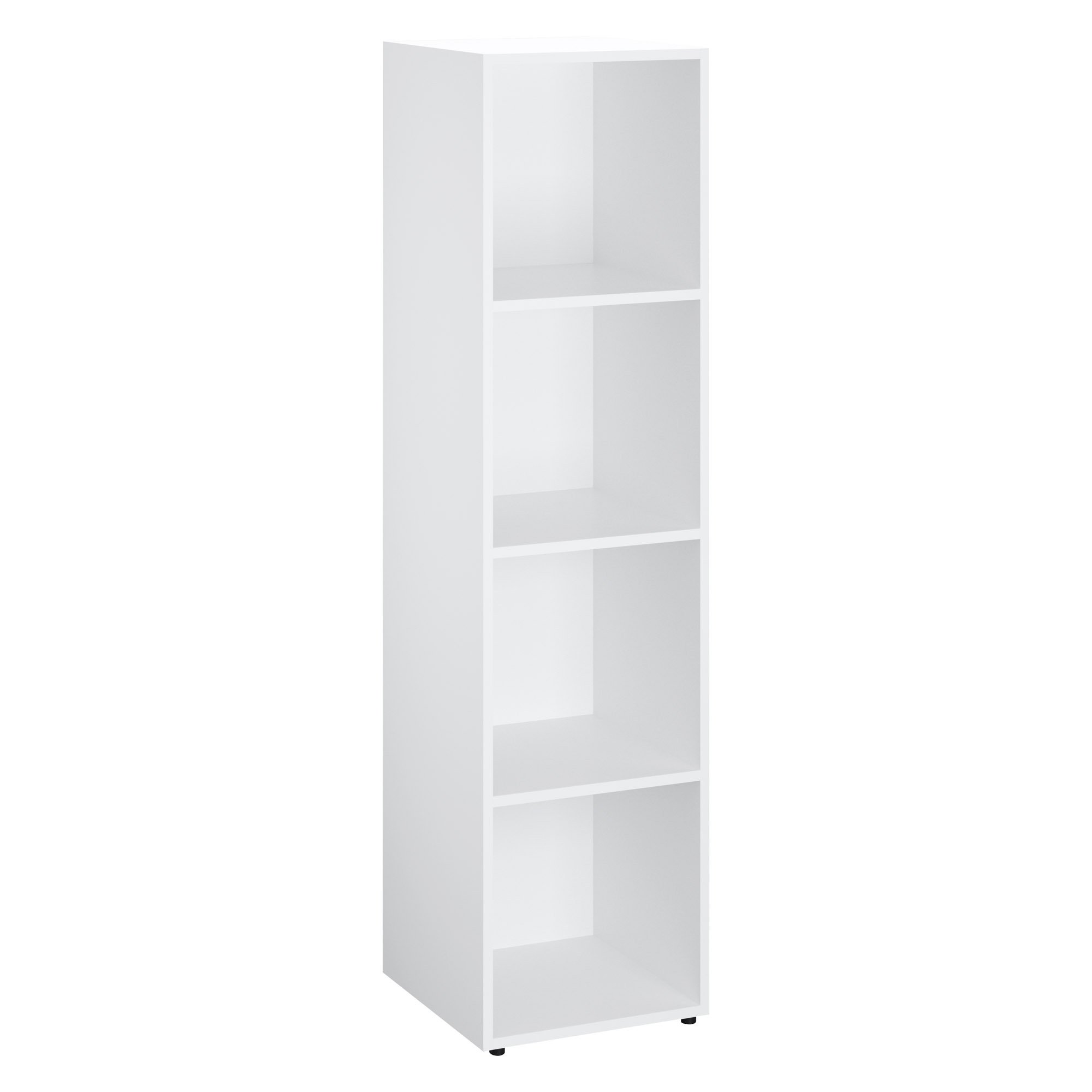 Casier de bureau Lockers 4 cases - Corps blanc - H 169 cm