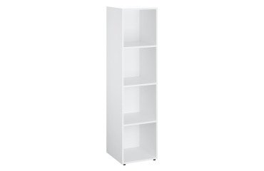 Kledingkast Lockers 4 vakken - Witte behuizing - H 169 cm