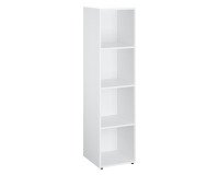 Kledingkast Lockers 4 vakken - Witte behuizing - H 169 cm