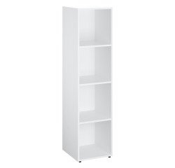 Kledingkast Lockers 4 vakken - Witte behuizing - H 169 cm