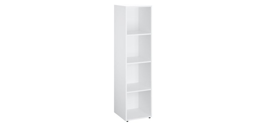 Casier de bureau Lockers 4 cases - Corps blanc - H 169 cm