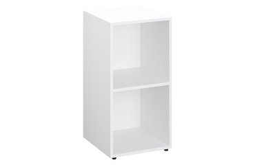 Kledingkast Lockers 2 vakken - Witte behuizing - H 86 cm
