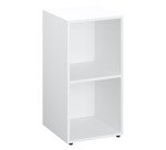 Casier de bureau Lockers 2 cases - Corps blanc - H 86 cm