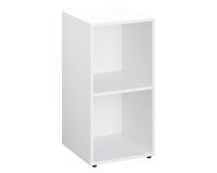 Kledingkast Lockers 2 vakken - Witte behuizing - H 86 cm