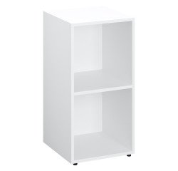 Kledingkast Lockers 2 vakken - Witte behuizing - H 86 cm