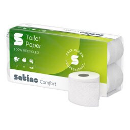 Papier toilette double épaisseur Satino Comfort - 48 rouleaux de 400 feuilles