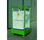 Struttura porta big bag con vasca di contenimento Carvel SBB020, 1000 x 1000 x 1850 mm