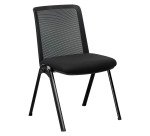 Chaise MONDAY - Accrochable - Dossier maille - Pieds métal