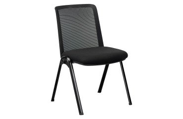 Chaise MONDAY - Accrochable - Dossier maille - Pieds métal