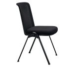 Chaise MONDAY - Accrochable - Dossier maille - Pieds métal