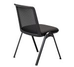 Chaise MOVA - Accrochable - Dossier maille - Pieds métal