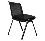Chaise MONDAY - Accrochable - Dossier maille - Pieds métal