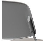 SUZY stoel - rugleuning en zitting van polypropyleen - metalen slede-onderstel met epoxy coating