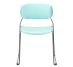 Chaise LYRA - dossier et assise polypropylène - piètement traineau métal époxy