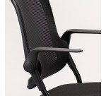 Chaise ROOZY - pliable - piètements à roulettes - noire