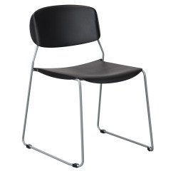 Chaise LYRA - dossier et assise polypropylène - piètement traineau métal époxy